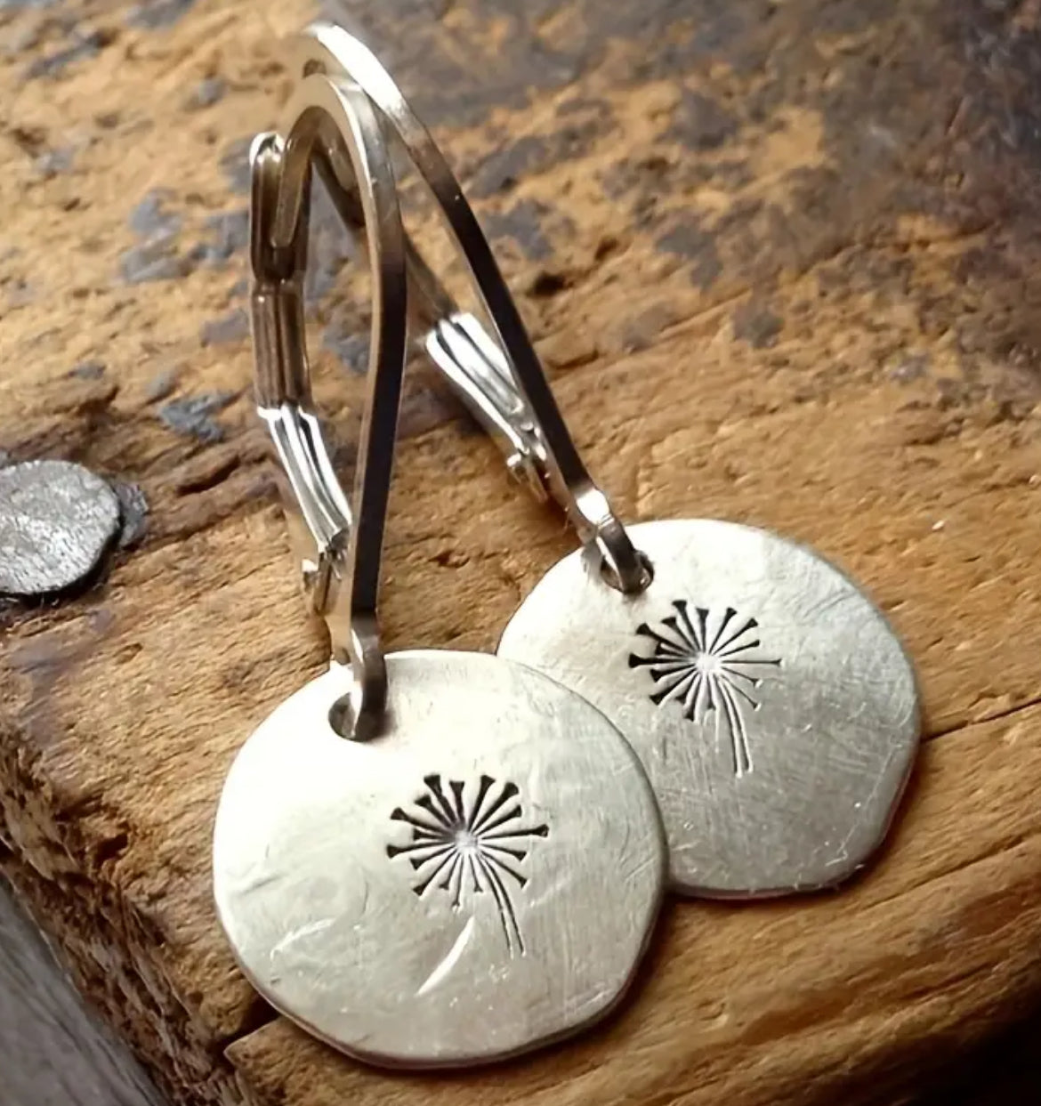 Aros caravanas artesanales Boho modelo flor