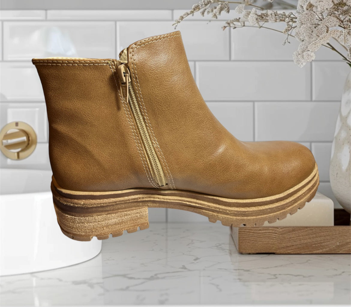 Bota caña corta cómoda