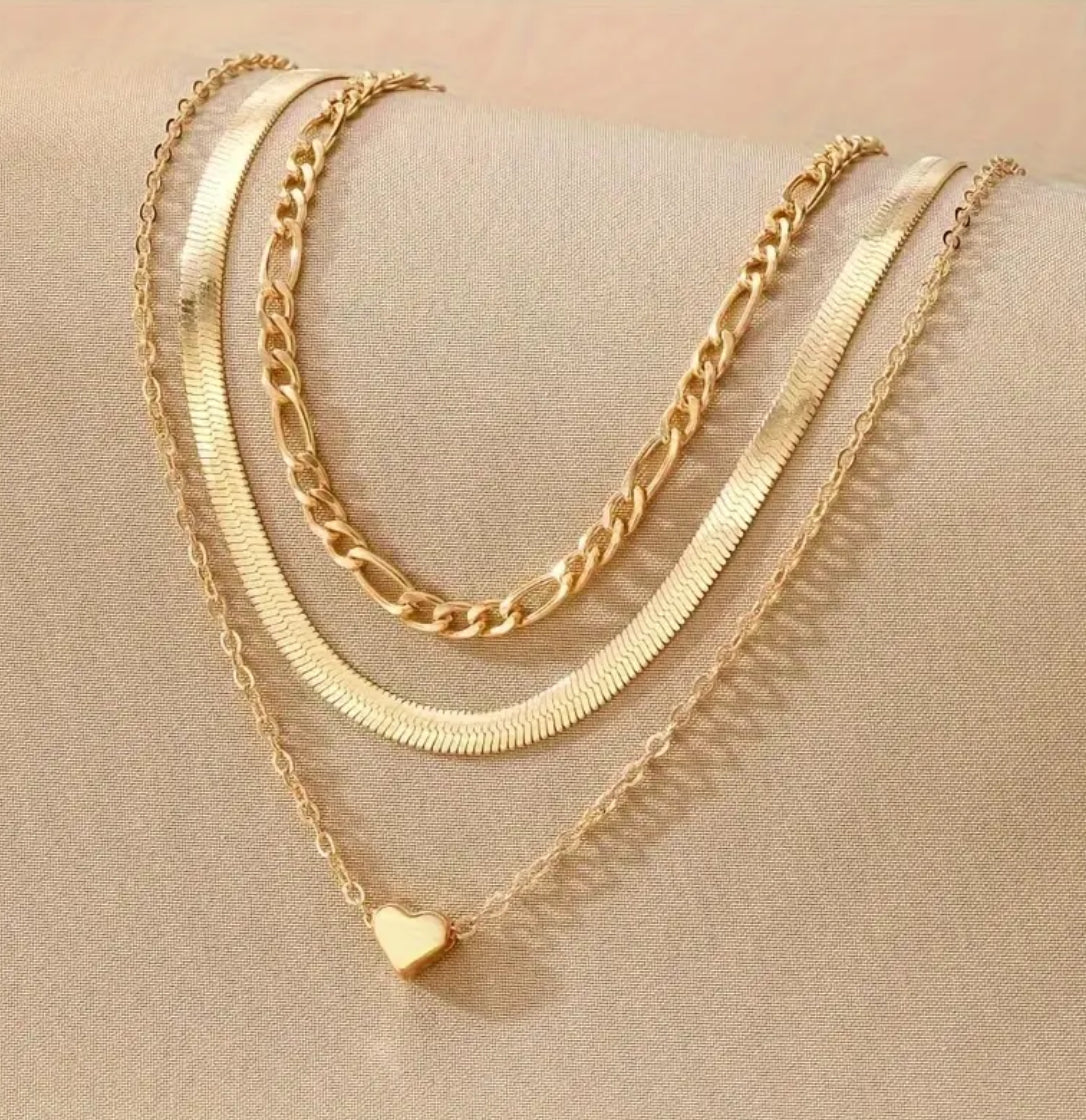 Collar triple cadena