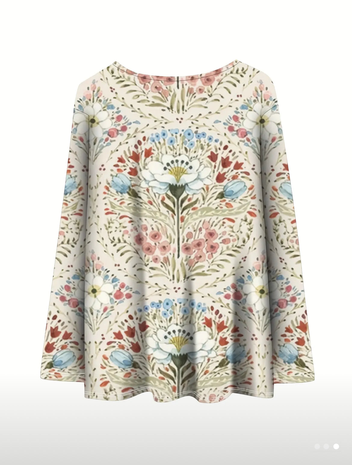 Remera flowers elastizada